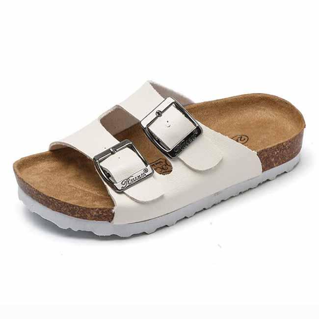 Пляжная обувь для девочек и мальчиков, детские кожаные туфли на плоской подошве, лоферы, летняя детская обувь, шлепанцы-гладиаторы