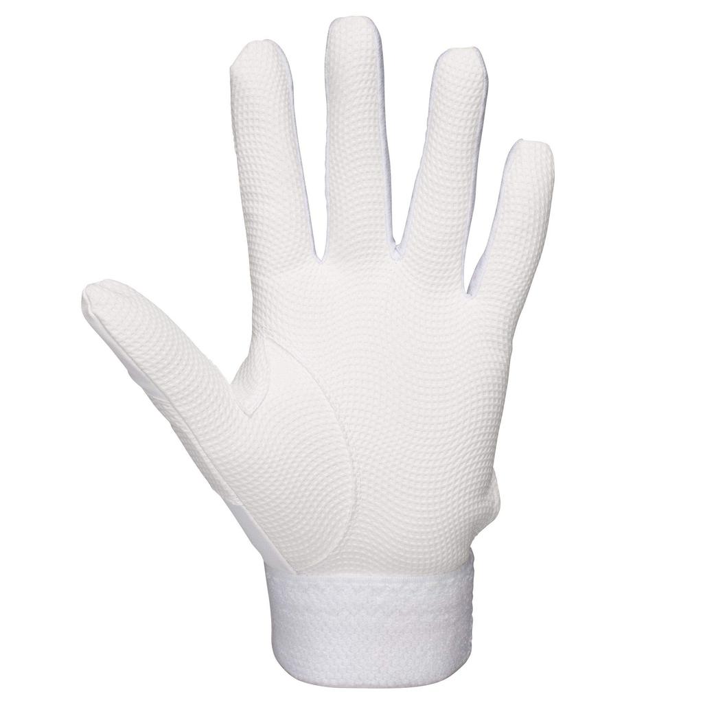 XANAX Baseball Batting Gloves for Both Hands BBG500K White X White M Compatible with High School Baseball
