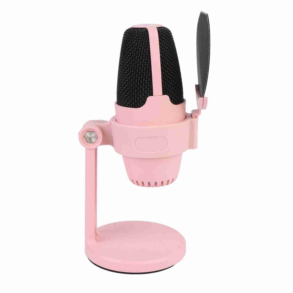USB Condenser Microphone Cardioid PC Condenser Mic with RGB Light for Gaming Studio Recording Live Streaming