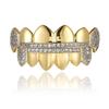 Hiphop Grillz Fashion Light up Body Jewelry Man Trendy Gold / Silver Copper With Zirconia Punk Dental Grillz