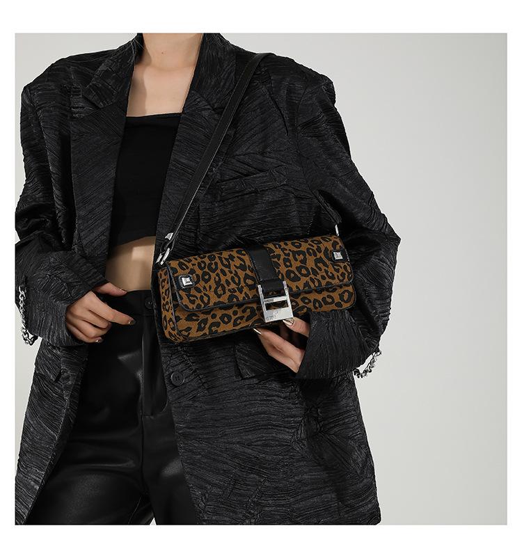 Сумка-мешок Niche с леопардовым принтом, модная ретро-сумка, незаменимая женская сумка через плечо для поездок на работу.