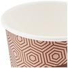 Sunnap Commercial Cardboard Paper Cups, 280ml, 50-count x 2-pack, Japanese Pattern, Suitable for Hot Drinks, AC2850TEC, Brown