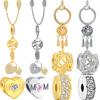 New Silver Golden Dreamcatcher Crown Family Pendant Beads Fit Original Charms Bracelet Fine DIY Women S925 Silver Jewelry