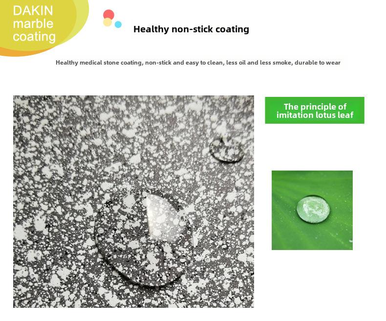Сковорода из японского медицинского камня с антипригарным покрытием: 24 см бытового и 28 см коммерческого размера