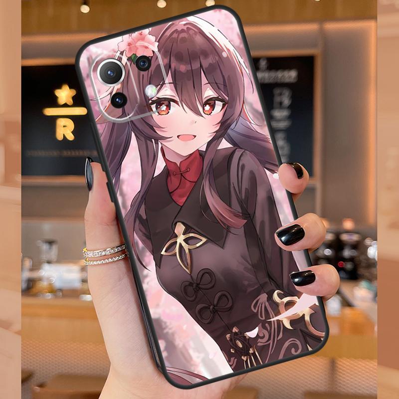 Чехол Hu Tao Genshin Impact для Xiaomi 15 Ultra 14 13T 14T 15T Pro 17 Pro Max POCO F8 F7 F5 F6 X3 X5 X6 X7 Pro