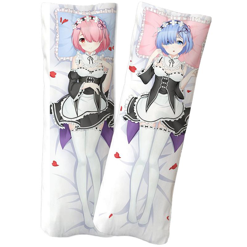 Японское аниме ре:Zero Starting Life in Another World Rem Emilia Dakimakura Otaku Чехлы для подушек Fullbody Пледы Наволочки Подарок