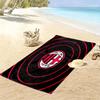 Пляжное полотенце с принтом AC Milan, Большое, Мягкое, Быстросохнущее, для Пляжа, Кемпинга, Плавания