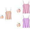 Kids Solid Color Tops Casual Everyday Camisole Underwear