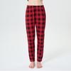 Black & Red Plaid Parent-Child Christmas Pajama Set - European & American Style