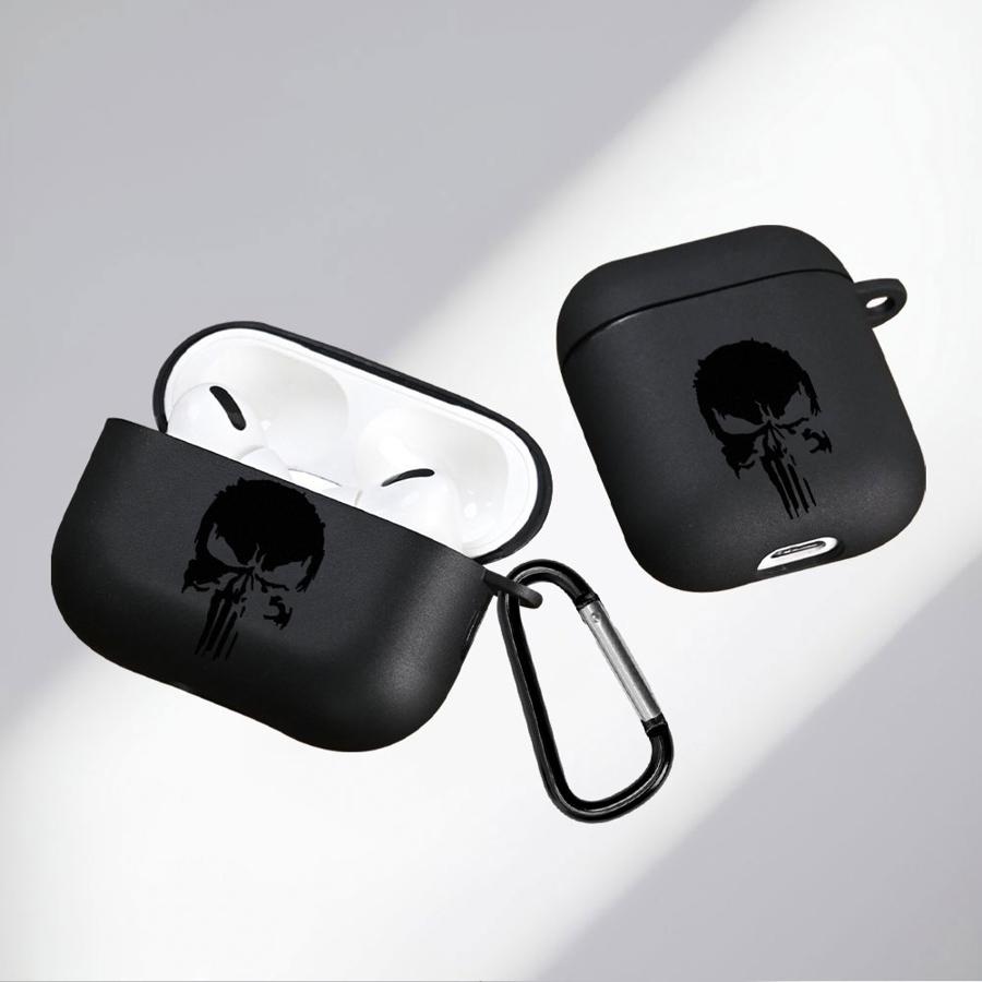 Мягкие чехлы для наушников Чехол для Airpods 2 1 Pro 3 Pro2 4 Pro3 Marvel Punisher Крутой