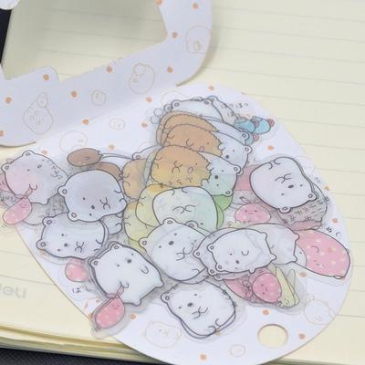 50 шт., милые японские наклейки Sumikko Gurashi, хлопья, мешок, животные, скрапбукинг