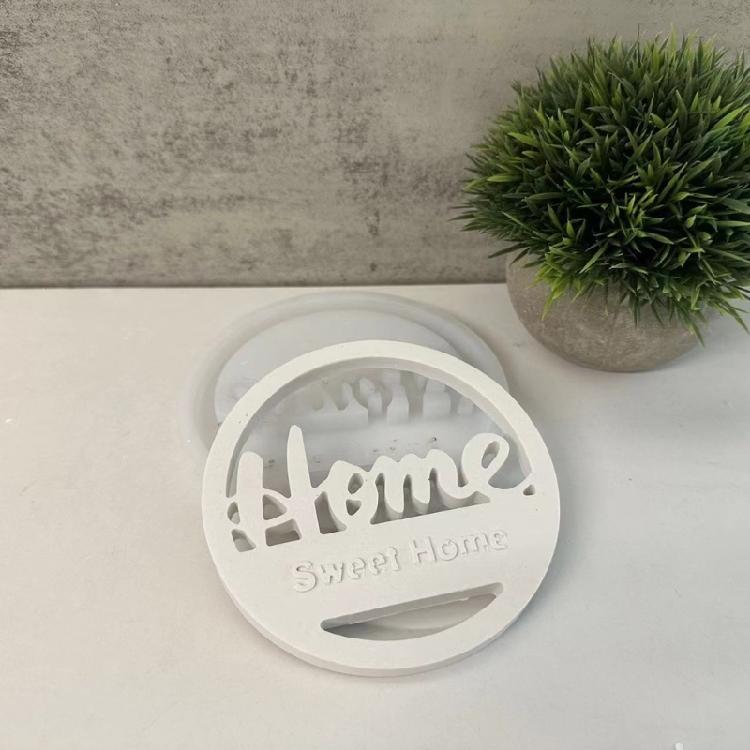 Silicone Mould Rings Sweet Home Hanging Pendant Mould Ornament Mould Cloud House Molds Craft Supplies Home Decorations
