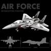 Большие конструкторы, изображающие военный боевой самолет F15 J-20, игрушки для мальчиков, развивающие интеллект, подарки для детей, истребитель P-51.