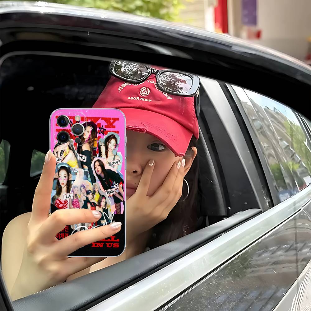 Чехол Singer Idol I-ITZY для iPhone 17 16 15 14 13 12 11 Pro Max Plus Mini Funda Для Прозрачного Чехла