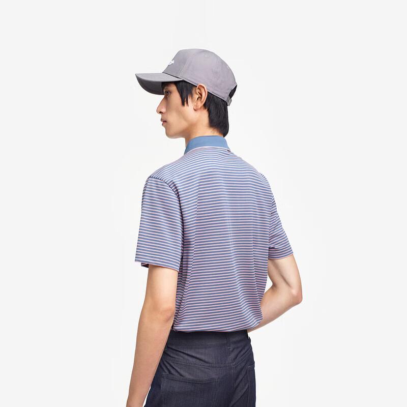 K-Boxing Men's BTKE2397 Summer Silk Blend Short Sleeve Polo Shirt