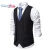Уютный мужской формальный модный жилет, многослойный жилет, деловой костюм, жилеты для свадьбы