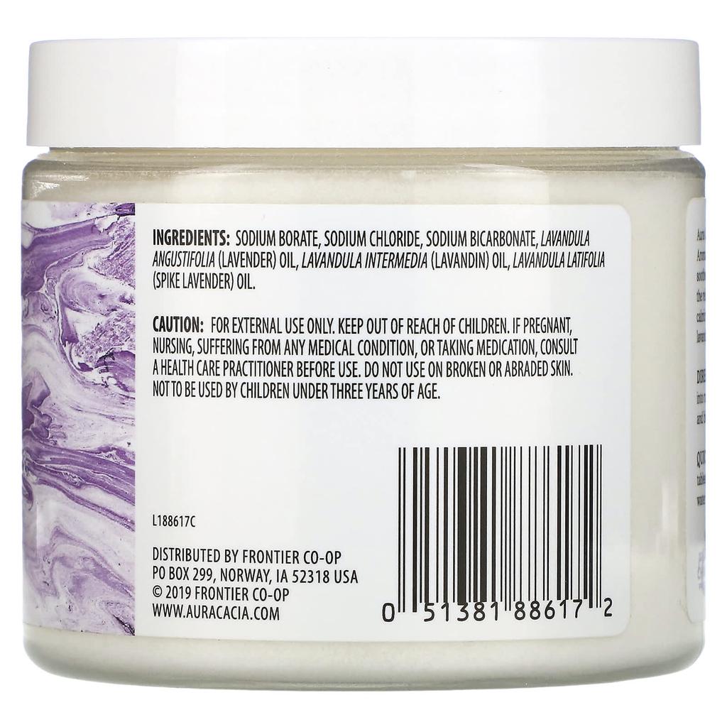 Ароматерапевтическая минеральная ванна, Расслабляющая лаванда, 16 унций (454Г)