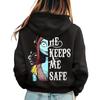 Halloween Autumn Winter The Nightmare Before Christmas Sally Jack Print Couples Hoodies for Unisex Women Oversized Tops