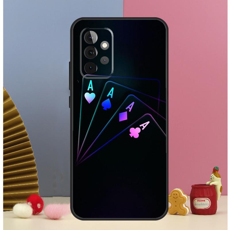 Dices Poker Casino Case For Samsung Galaxy A52 A72 A13 A33 A53 A14 A24 A34 A54 A15 A25 A51 A71 A12 A32 Cover