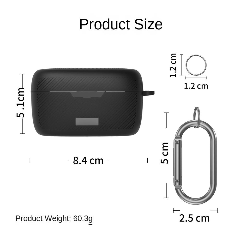 Dustproof Earphone Protective Cover Silicone Earphone Storage Case for Bowie MA10 Home/Travel