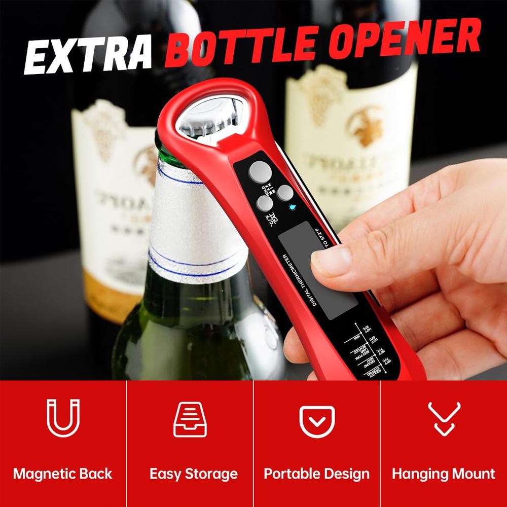 Водонепроницаемый складной электронный термометр для продуктов - Жаростойкий для кухни и барбекю