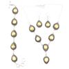Lemon Topaz Gemstone Friends Jewelry Necklace Set 18-20''