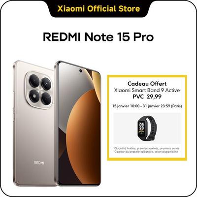 REDMI Note 15 Pro Титановый Серый 8 ГБ + 256 ГБ Corning® Gorilla® Glass Victus® 2