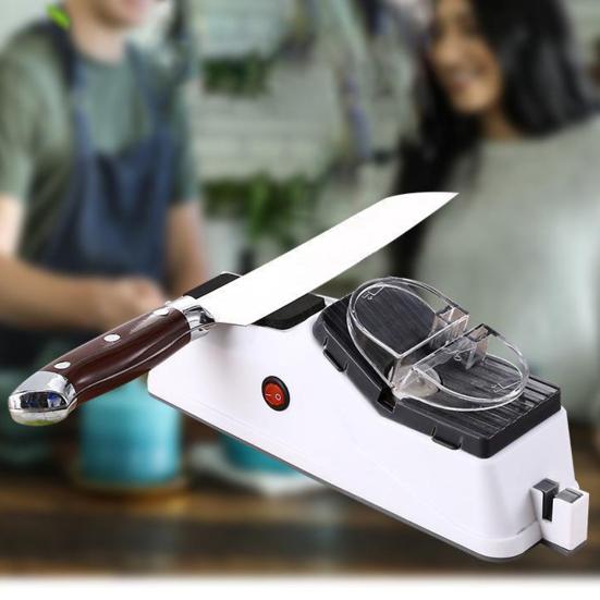Professional Electric Knife Sharpener with Protective Cover Powerful Motor Quick Sharpening Whetstone Knife Sharpener