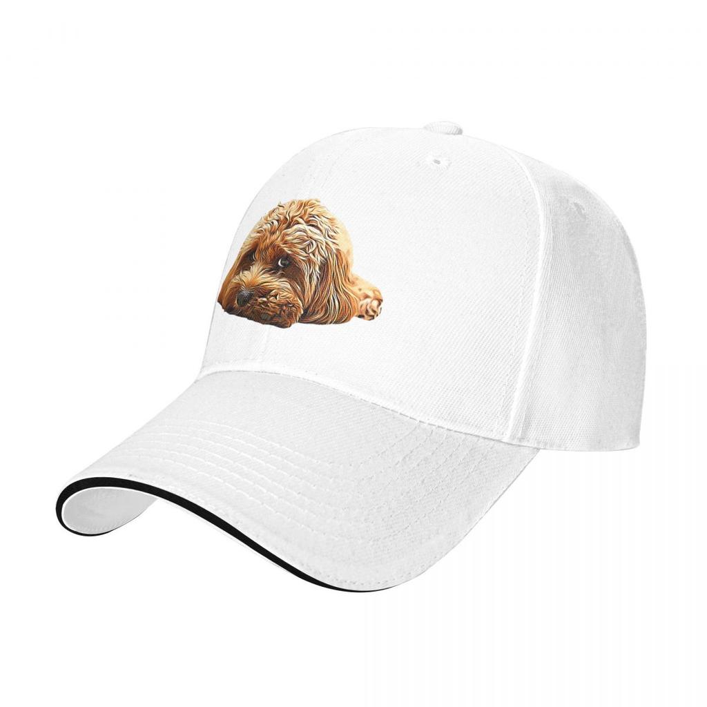 Cockerpoo Puppy Designer Dog Poodle Mix Baseball Fashion Baseball Hats Breathable Casual Casquette Outdoor Unisex