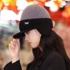 Dual Tone Thermal Knit Beanie Ear Protection Winter Warm Hat Versatile Couples Hats  Men Women