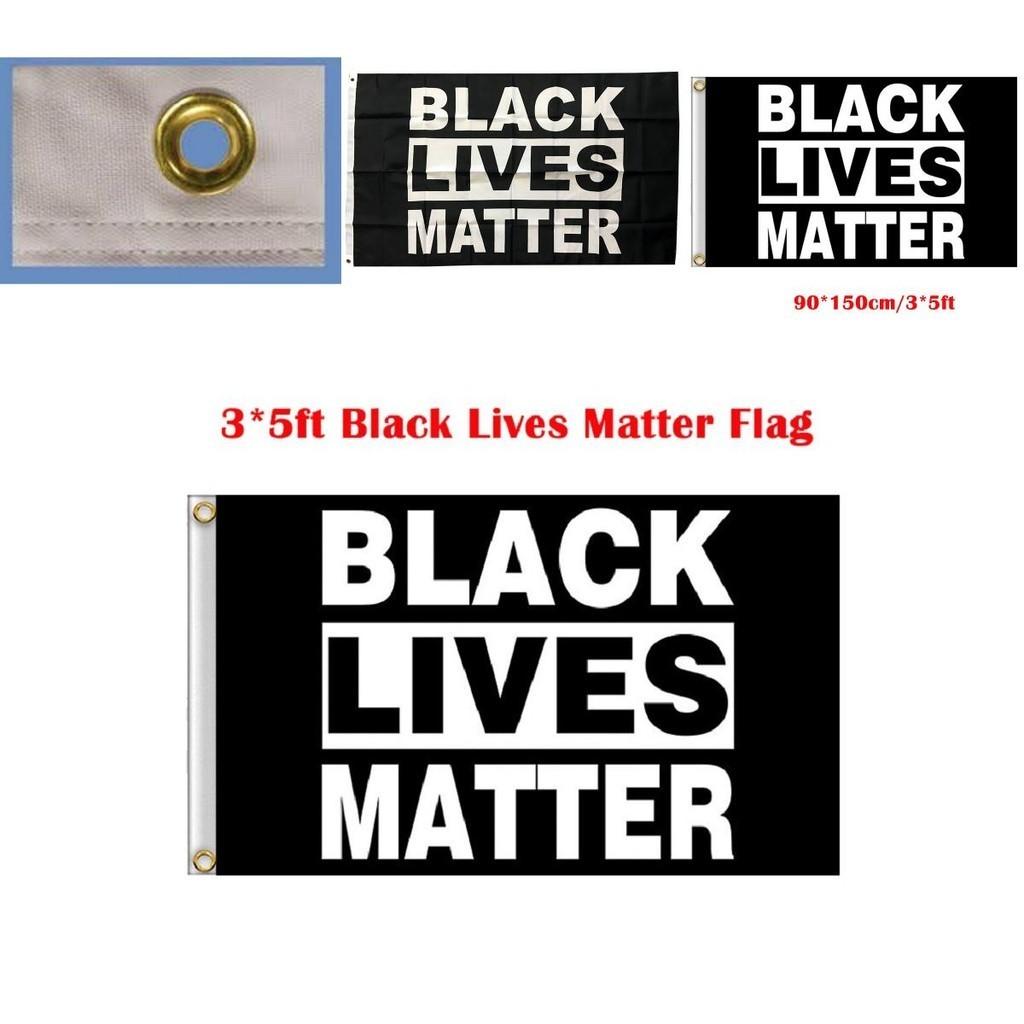 Яркий флаг Black Lives Matter 3x5 футов из прочного полиэстера с латунными люверсами