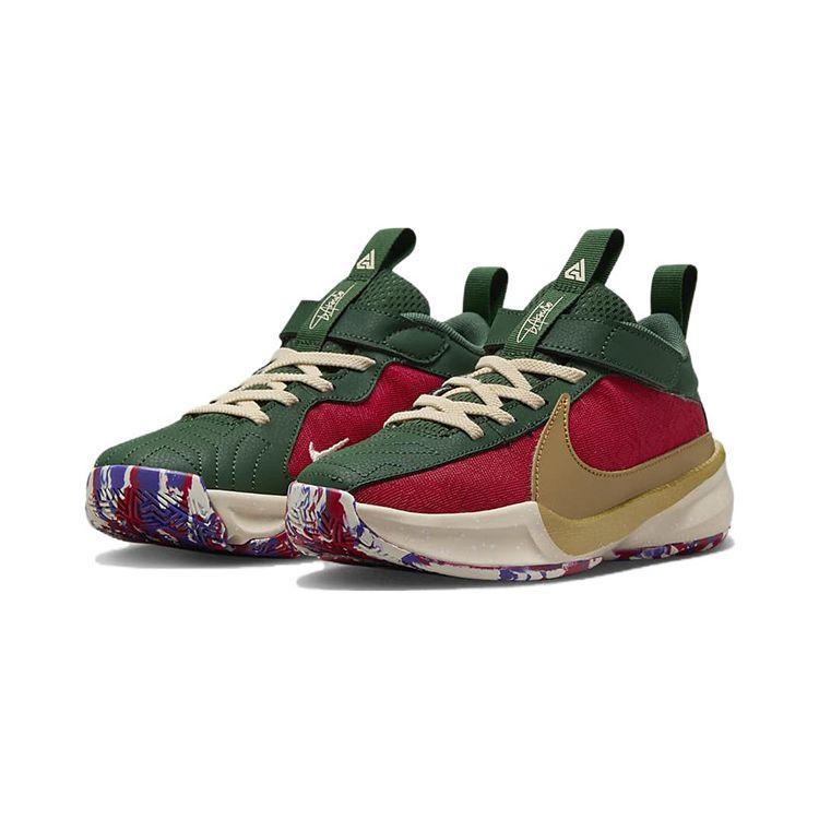 Nike Zoom Freak 5 NRG PS Keep It A Buck Детские кроссовки Red Gym-Red Court-Purple DZ4485-600