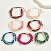 2025 новый геометрический модный женский браслет набор персонализированный красочный рисовый бисер плетеный дизайн браслет оптовая продажа ювелирных изделий