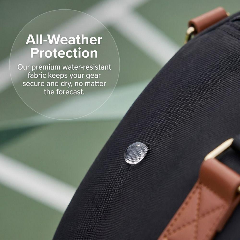 Multi-Pockets Tennis Racket Bag 2 in 1 Racket Sports Bag Pickleball Paddle Bag Court Practice