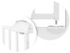 White Nukido 718100 Safety Gate Barrier