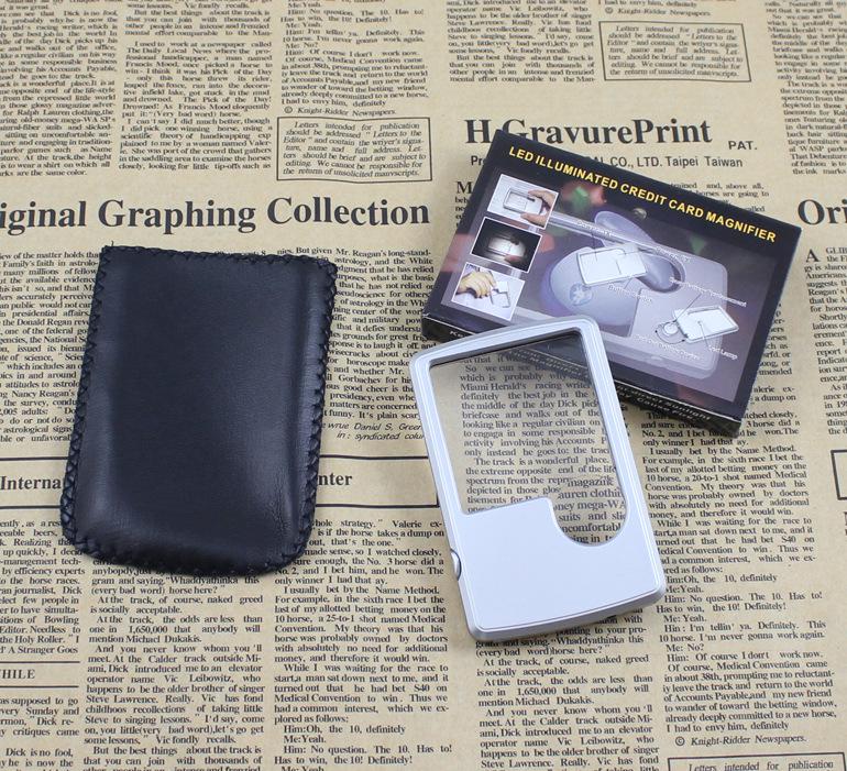 Chuda 4B-3 Portable Square Magnifier with Light & Dual Mirror