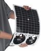 Monocrystalline Silicon Solar Panel Hitchhiker Box Fan Exhaust Pet House Lorry Toilet Extract Double Fan 6 Inch High Wind Power