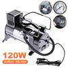 DC12V 120W Automotive Inflation Pump Portable Dual Purpose Heavy Duty Car Tyre Inflator Pressure Tire Inflation Air Compressor