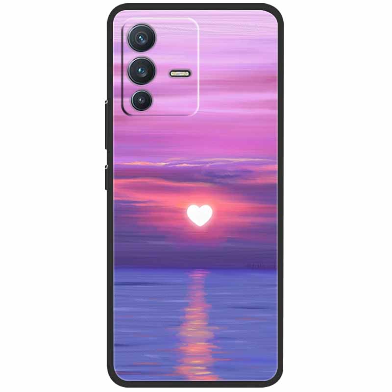 Для vivo V23 5G Чехол V2130 Силиконовый Милый Космический ТПУ Черные Оболочки для Vivo V23 Pro Чехол Бампер V2132 для vivoV23 V 23 V23Pro Сумка