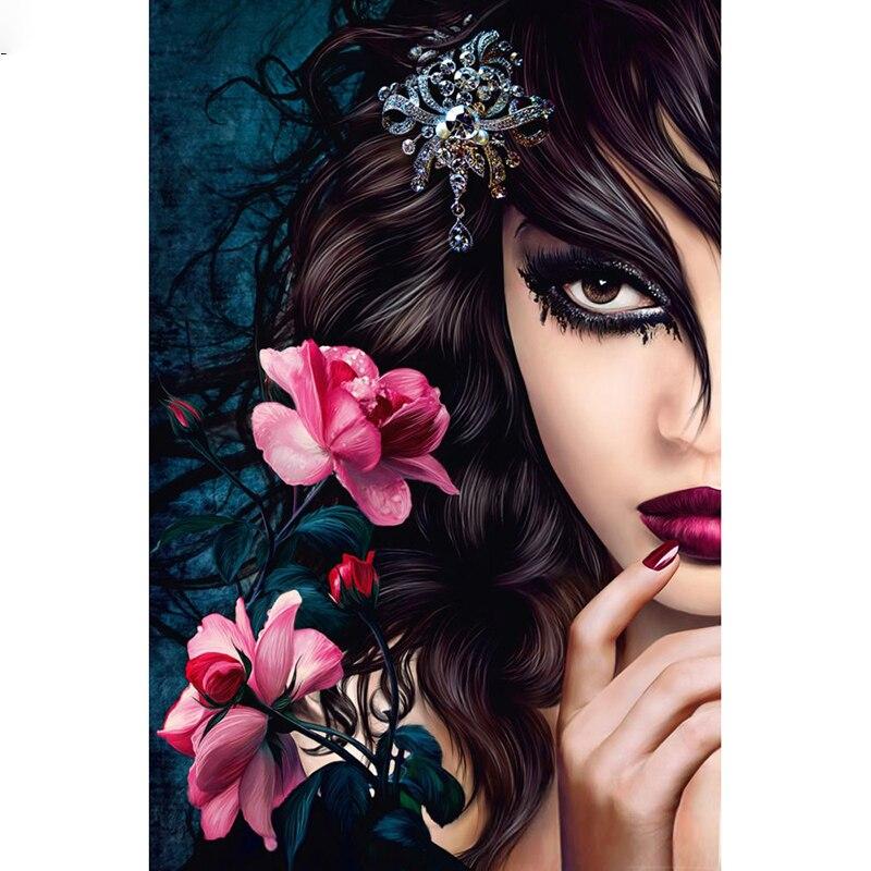 DIY Portrait 5D Diamond Painting Full Round Drill Resin Cartoon Diamont Embroidery Cross Stitch Wall Art Home Decor Gift