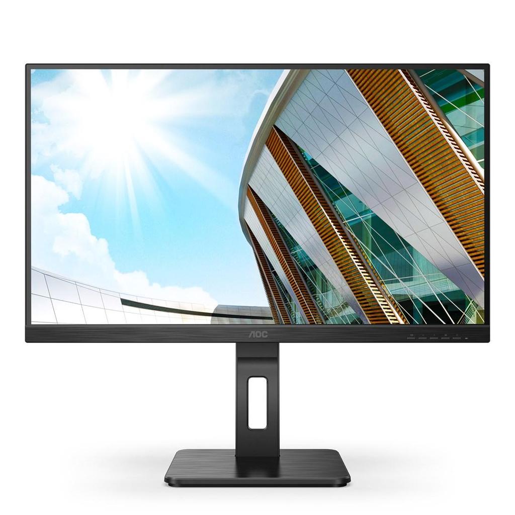 AOC U27P2 monitor 27 inch 4K UHD Black