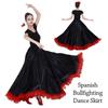 Полиэстеровые костюмы для танца живота Большая юбка с большим взмахом Модное танцевальное платье для танца пасодобль Танец