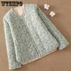 Women's Winter Loose Cotton Jacket with Cotton Jacket and Inner Lining for Warmth Short Slim Floral Cotton Jacket