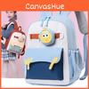 Friendly Child School Backpack Made Cartoon Prints Reduced Load Young Learners