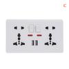 Настенная розетка с универсальным 5-отверстием 2.1A Dual USB порт для зарядки