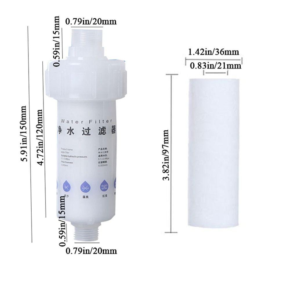 Plastic Water Purifier PP Cotton Pre-Filter Rust Removal Tap Filter  Household