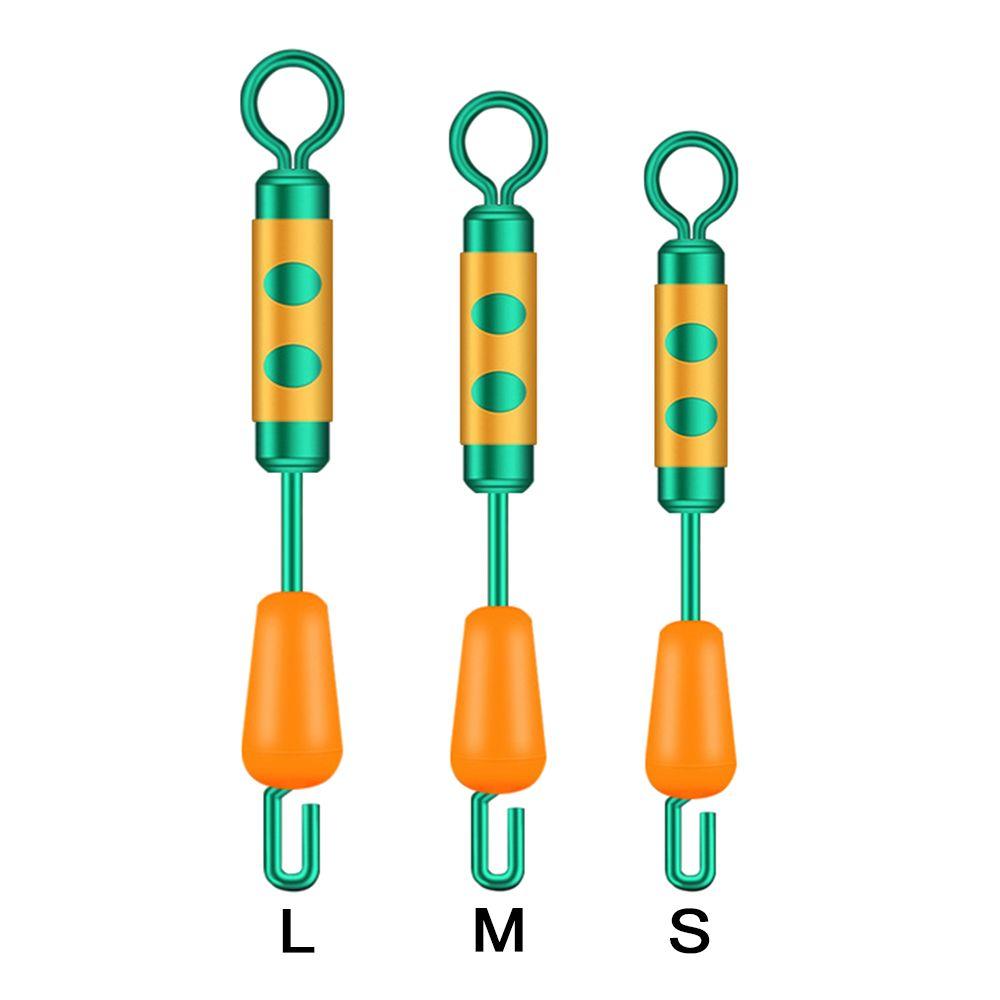 Connector Quick Opening Silicone Swivel Wire Set Unloading Force Splay Ring Fishing Hook Connector