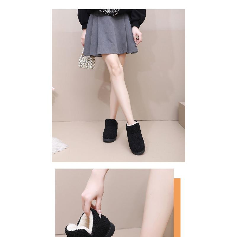 2025 Winter New Arrival Women's Cotton Slippers Home Warmth  Slip-Resistant Fleece-Lined Thickened Mom Snow Boots