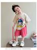 Girls' Summer Short sleeved Set 2026 New Children's Summer Shorts Two piece Set Baby Stylish Sportswear