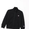Sweatshirt Kids Long Sleeve Cotton COTTON USA One Point Logo Zip Stand Sweatshirt Basic Black 130 [Champion] 100% CK-Y003